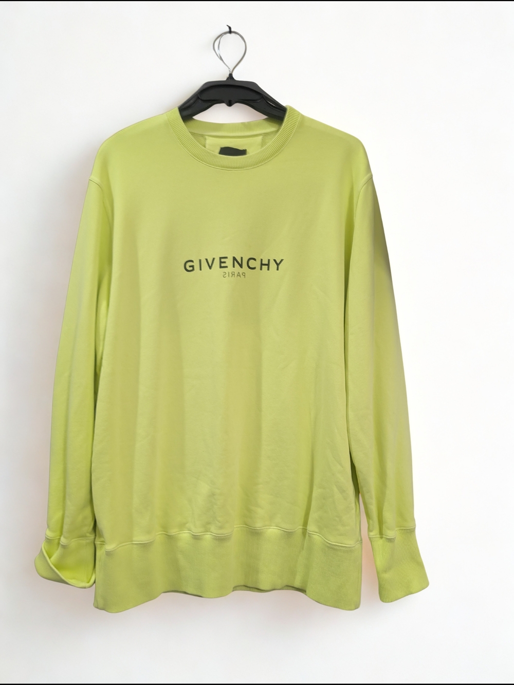Givenchy Neon Green Logo Sweatshirt - Picture 2 of 8